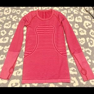 Lululemon Pink Swiftly long sleeve